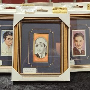 Set Of 3 Vintage Pre 1939 Tobacco Cards 5x6